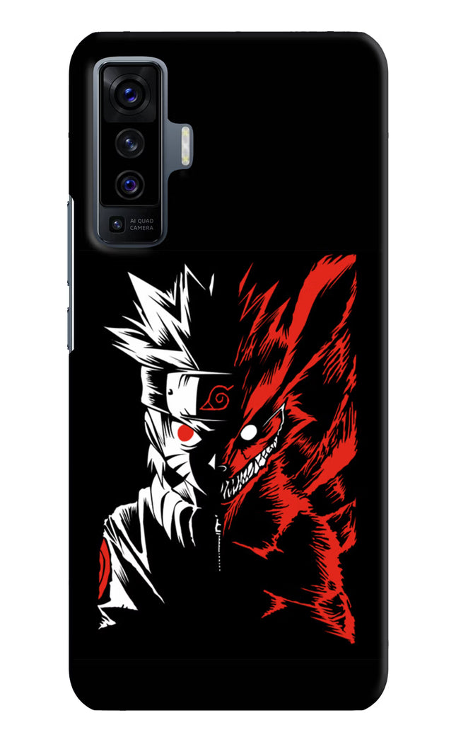 Naruto Two Face Vivo X50 Hard Case Back Cover by Casekaro
