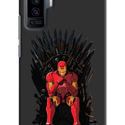 Ironman Throne Vivo X50 Hard Case Back Cover by Casekaro