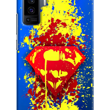 Superman logo Vivo X50 Hard Case Back Cover by Casekaro
