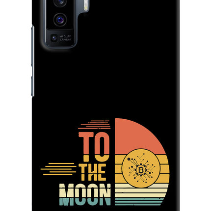 To the Moon Vivo X50 Hard Case Back Cover by Casekaro