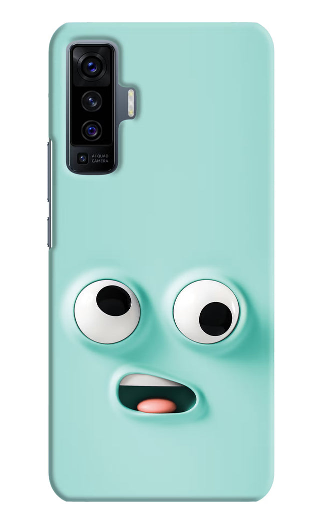 Funny Cartoon Vivo X50 Hard Case Back Cover by Casekaro