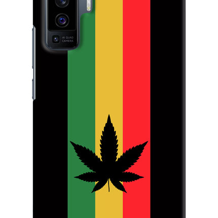 Weed Flag Vivo X50 Hard Case Back Cover by Casekaro