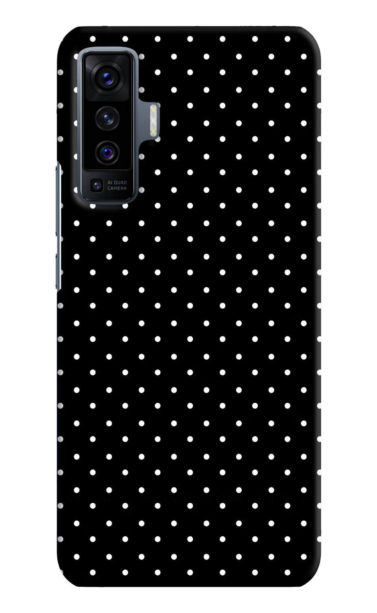 White Dots Vivo X50 Hard Case Back Cover by Casekaro