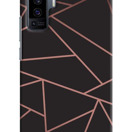 Geometric Pattern Vivo X50 Hard Case Back Cover by Casekaro