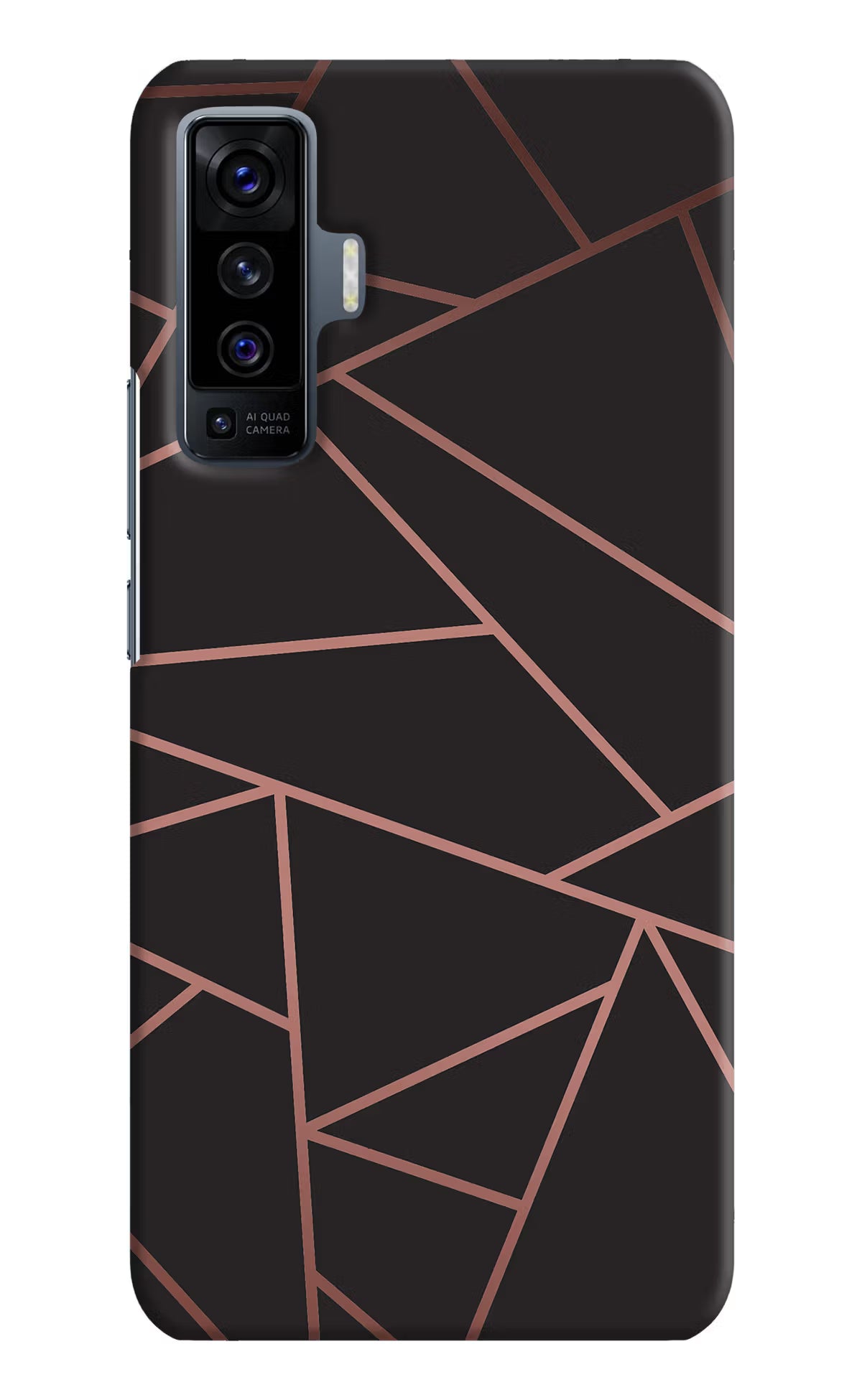 Geometric Pattern Vivo X50 Hard Case Back Cover by Casekaro