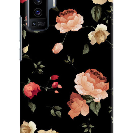 Flowers Vivo X50 Hard Case Back Cover by Casekaro