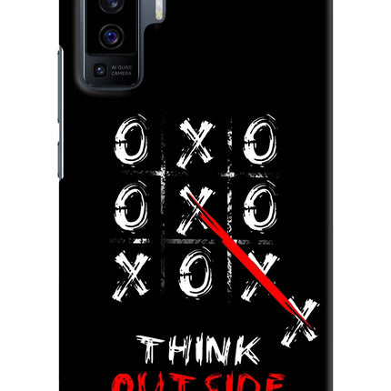 Think out of the BOX Vivo X50 Hard Case Back Cover by Casekaro