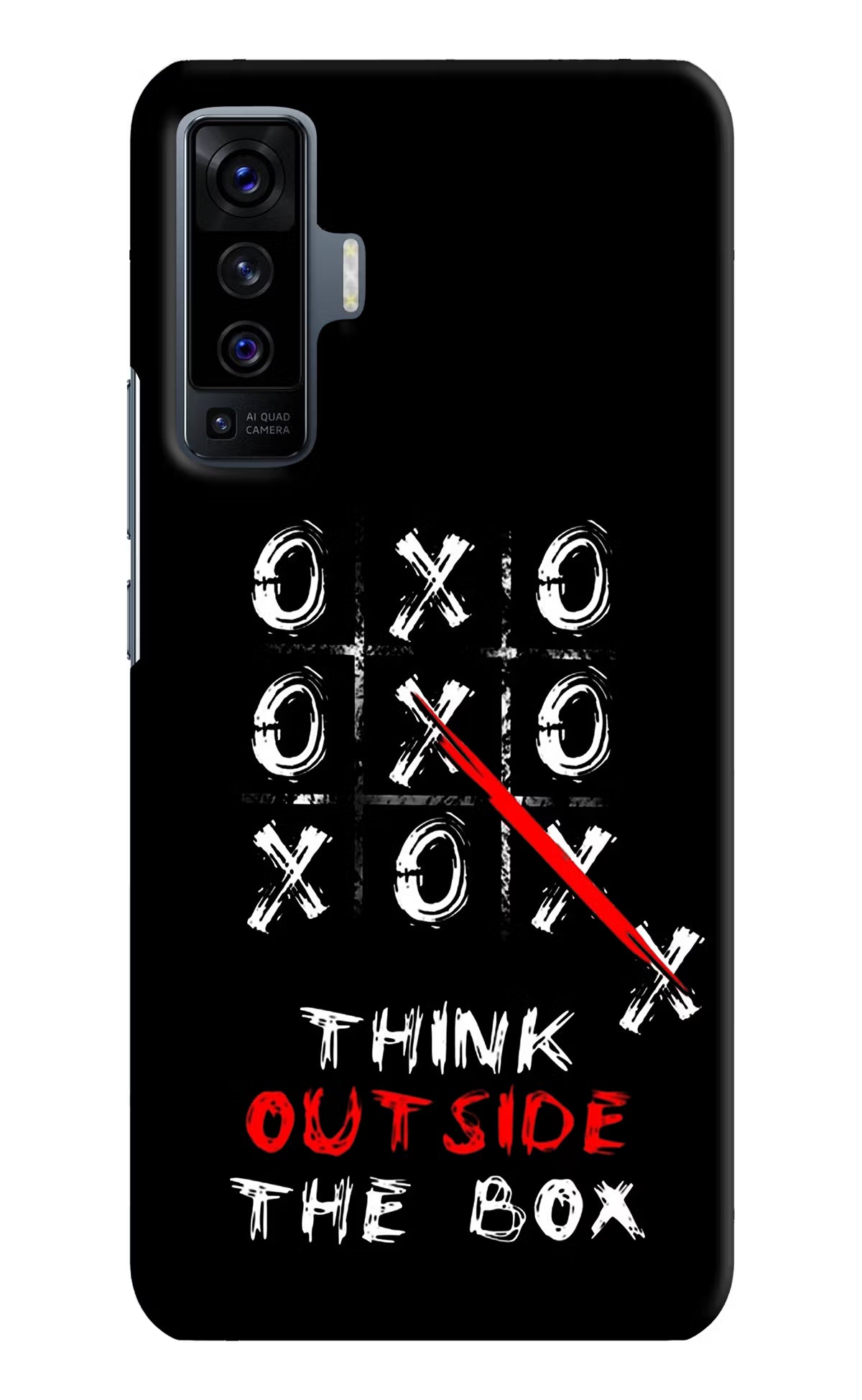 Think out of the BOX Vivo X50 Hard Case Back Cover by Casekaro