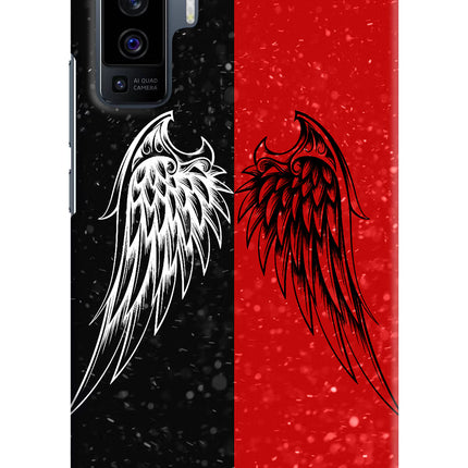 Wings Vivo X50 Hard Case Back Cover by Casekaro