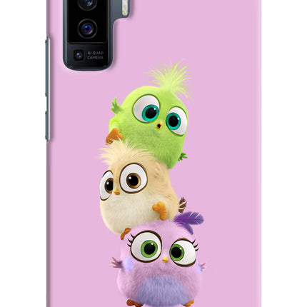 Cute Little Birds Vivo X50 Hard Case Back Cover by Casekaro