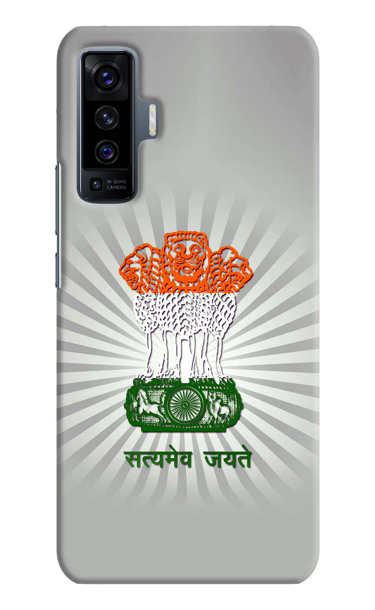 Satyamev Jayate Art Vivo X50 Hard Case Back Cover by Casekaro