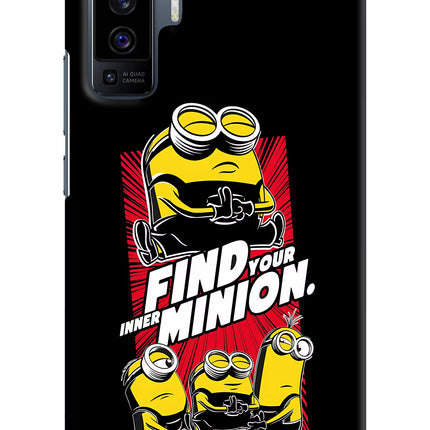 Find your inner Minion Vivo X50 Hard Case Back Cover by Casekaro