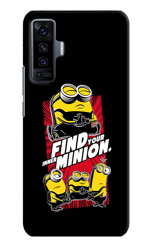 Find your inner Minion Vivo X50 Hard Case Back Cover by Casekaro
