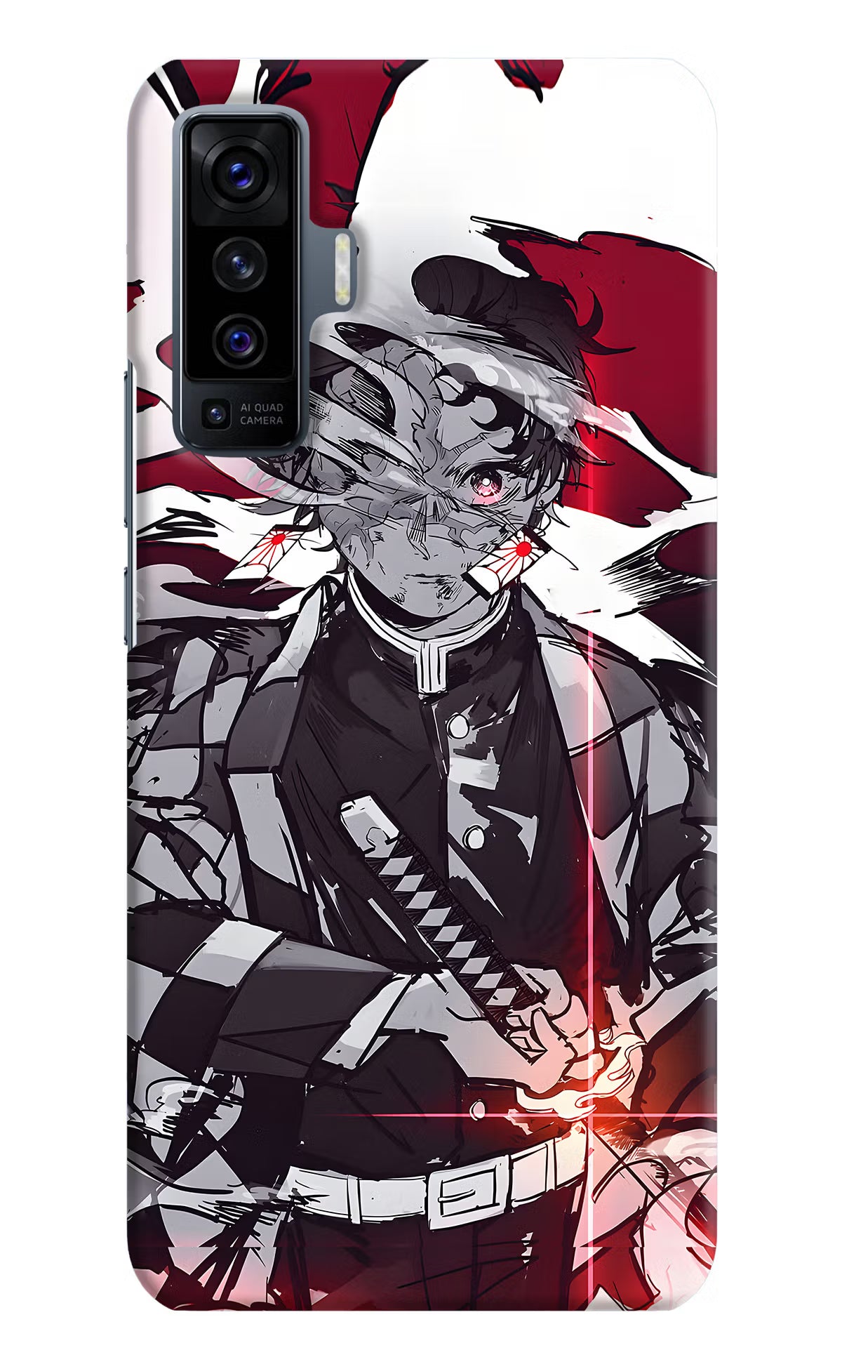 Demon Slayer Vivo X50 Hard Case Back Cover by Casekaro