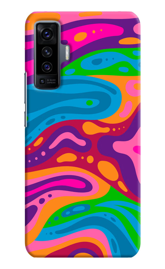 Trippy Pattern Vivo X50 Hard Case Back Cover by Casekaro