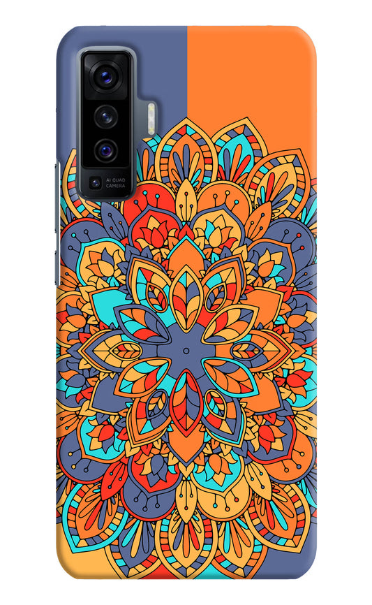 Color Mandala Vivo X50 Hard Case Back Cover by Casekaro