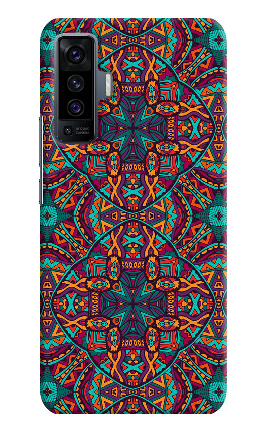 Colour Mandala Vivo X50 Hard Case Back Cover by Casekaro