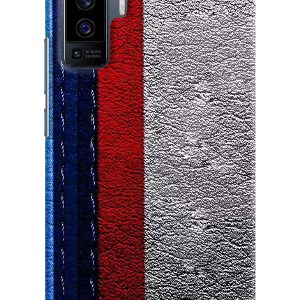 BMW Stripes Vivo X50 Hard Case Back Cover by Casekaro