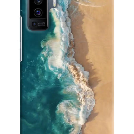 Ocean Beach Vivo X50 Hard Case Back Cover by Casekaro