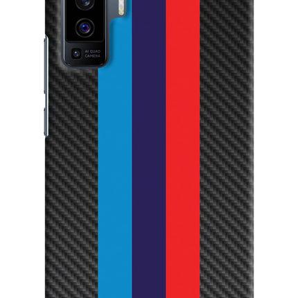 BMW Stripes Pattern Vivo X50 Hard Case Back Cover by Casekaro