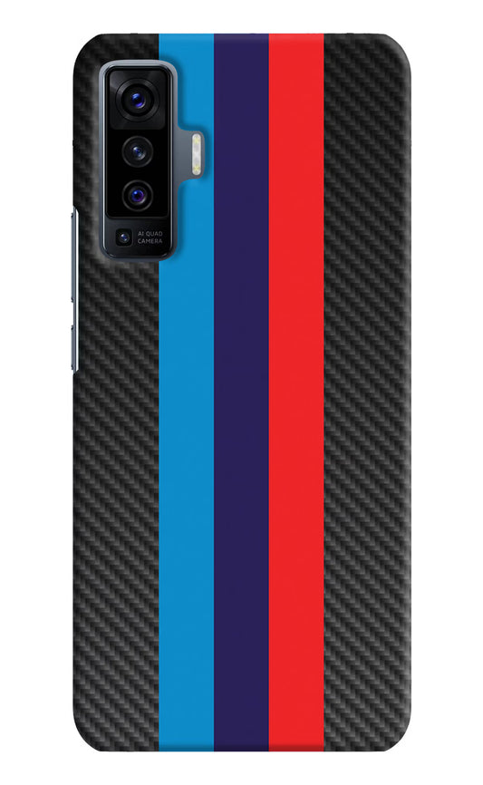 BMW Stripes Pattern Vivo X50 Hard Case Back Cover by Casekaro