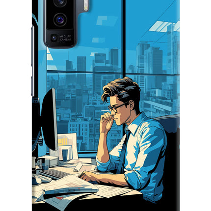 Focused Hustler (AI Generated) Vivo X50 Hard Case Back Cover by Casekaro