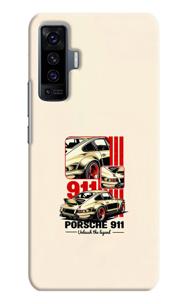 Classic Porsche 911 Vivo X50 Hard Case Back Cover by Casekaro