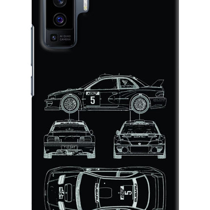 WRC'99 Vivo X50 Hard Case Back Cover by Casekaro