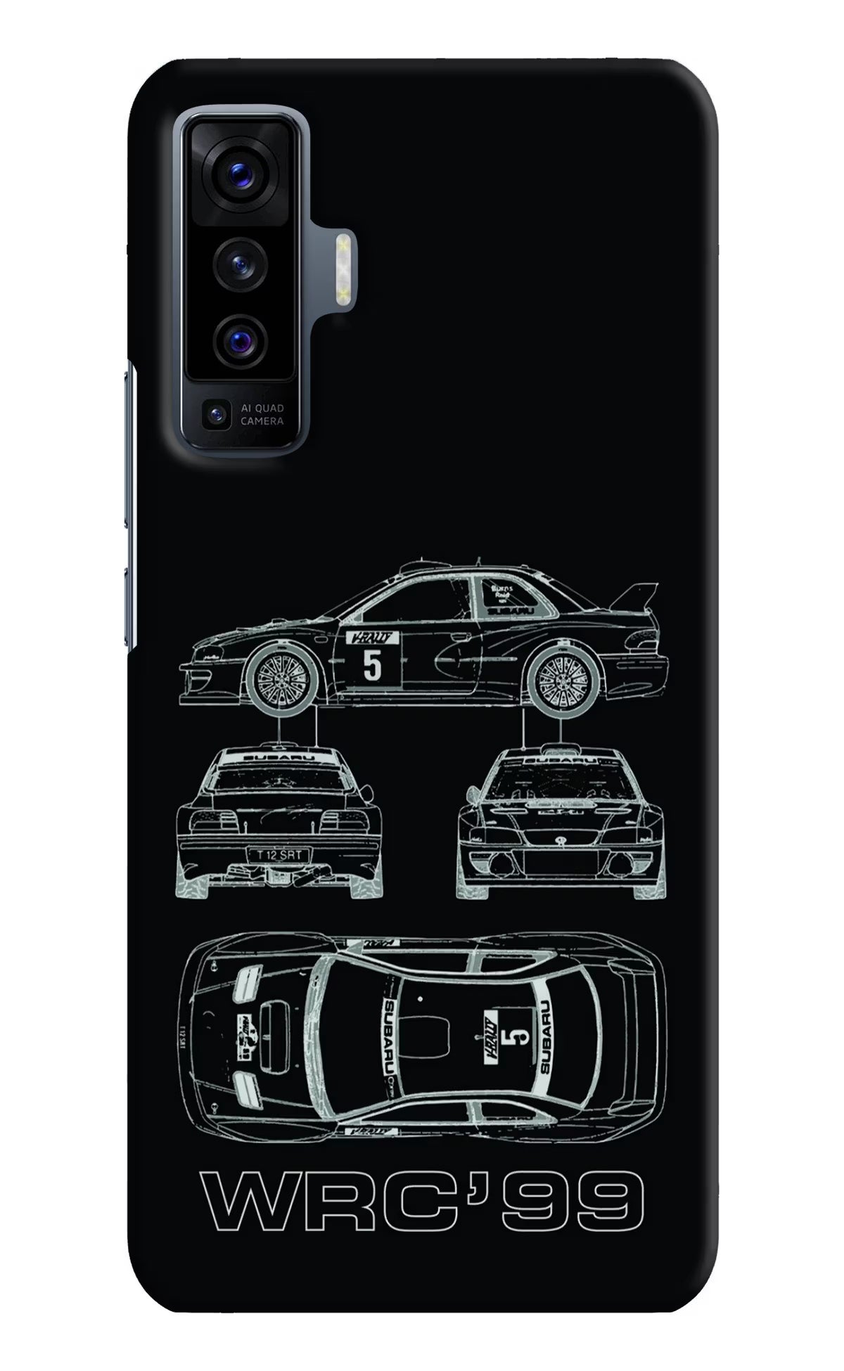 WRC'99 Vivo X50 Hard Case Back Cover by Casekaro