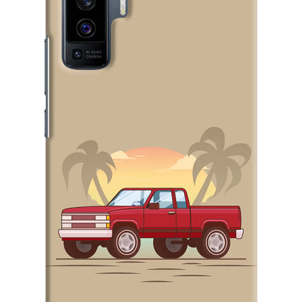 Desert Classic Drive Vivo X50 Hard Case Back Cover by Casekaro
