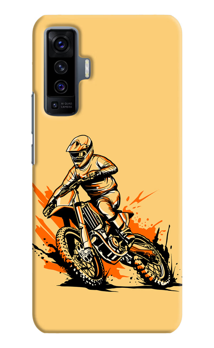 Off-Road Fury Vivo X50 Back Cover, Hard case
