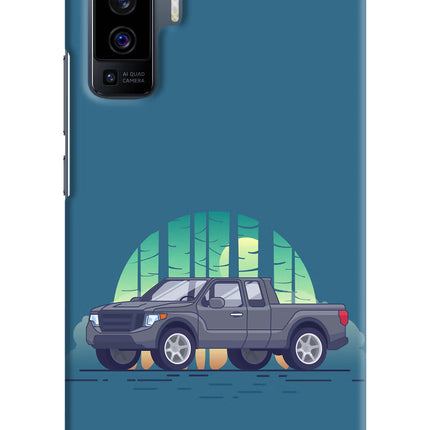Retro Garage Vibe Vivo X50 Hard Case Back Cover by Casekaro