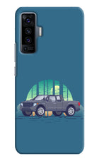 Retro Garage Vibe Vivo X50 Hard Case Back Cover by Casekaro