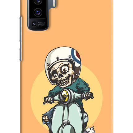 Undead Biker Vivo X50 Hard Case Back Cover by Casekaro