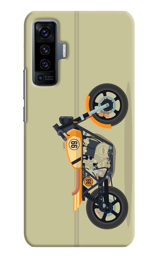 Vertical Speedster Vivo X50 Hard Case Back Cover by Casekaro
