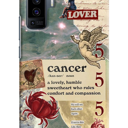 Cancer Zodiac Vivo X50 Hard Case Back Cover by Casekaro