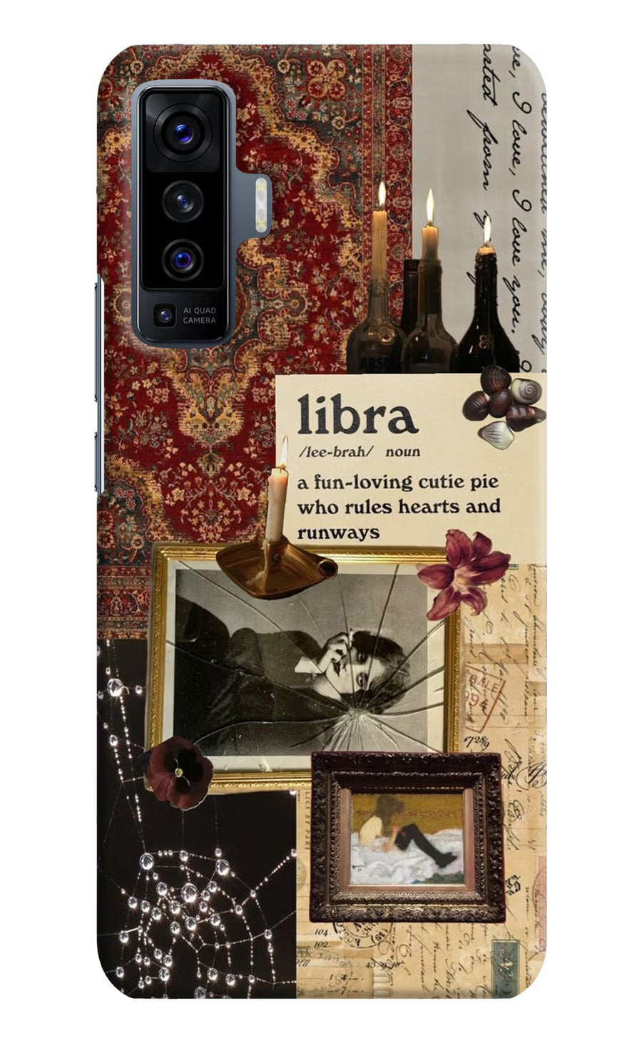 Libra Zodiac Vivo X50 Back Cover, Hard case