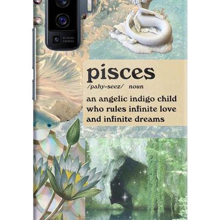 Pisces Zodiac Vivo X50 Hard Case Back Cover by Casekaro