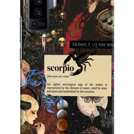 Scorpio Zodiac Vivo X50 Hard Case Back Cover by Casekaro