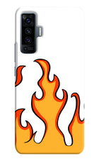 Fired Up – White Vivo X50 Hard Case Back Cover by Casekaro