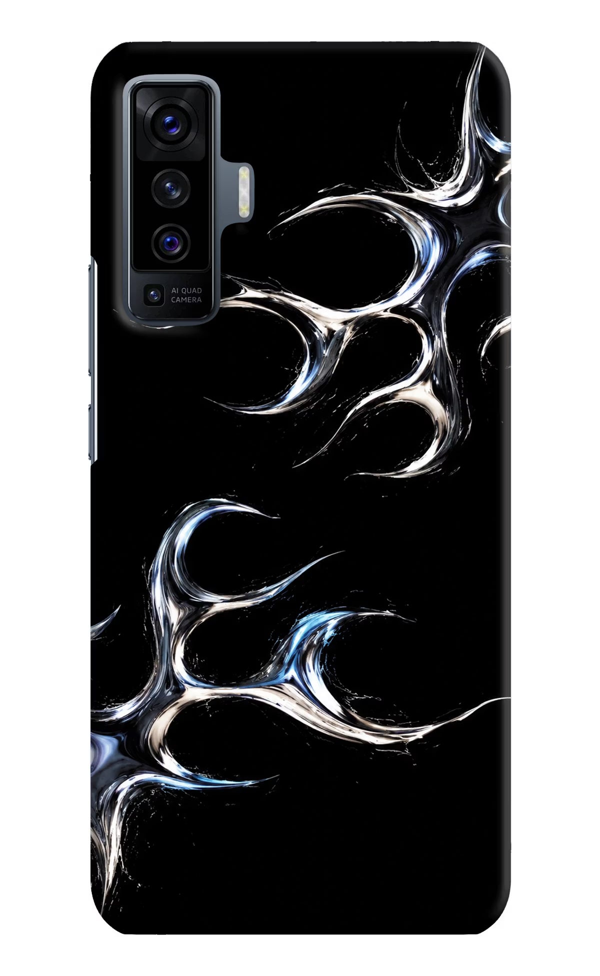 Chrome Tribal Vivo X50 Hard Case Back Cover by Casekaro