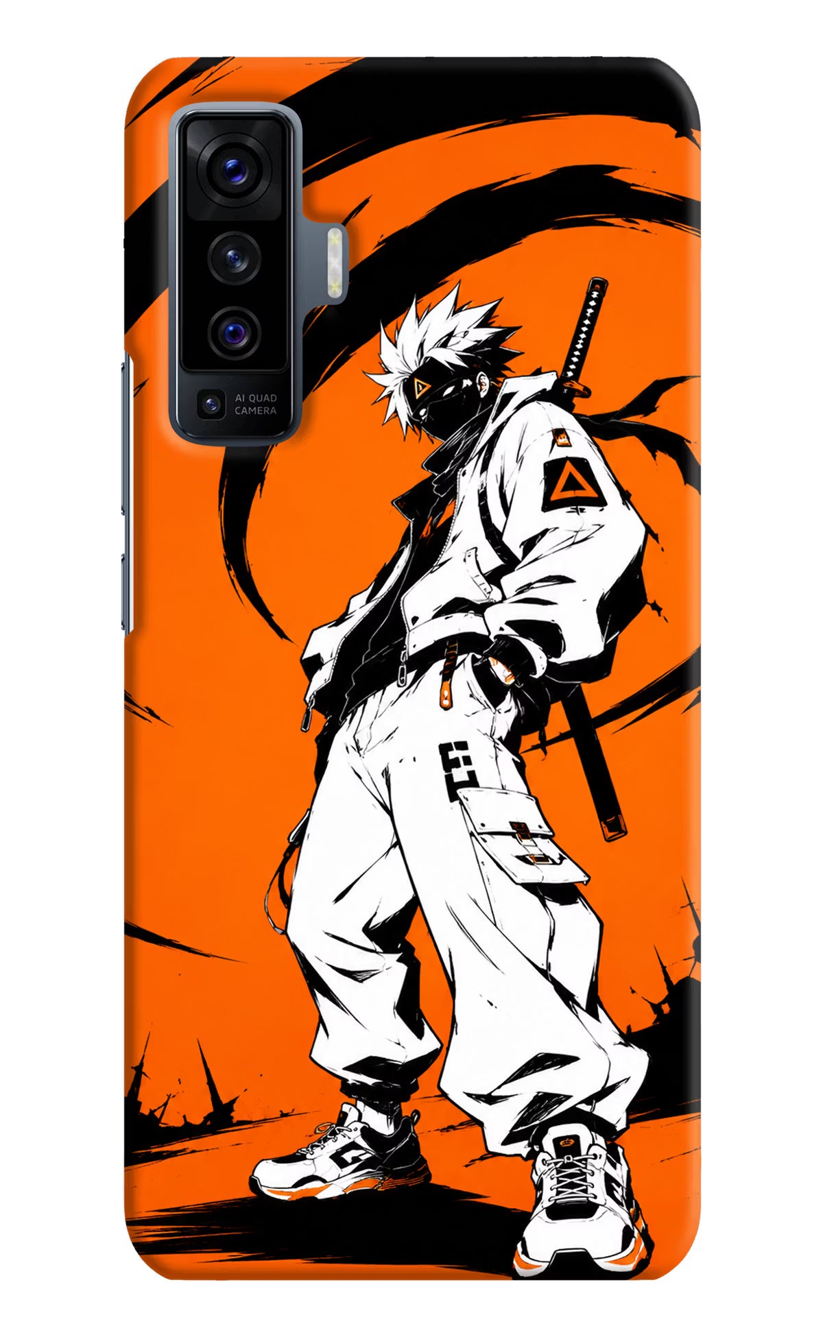 Street Samurai  Vivo X50 Hard Case Back Cover by Casekaro