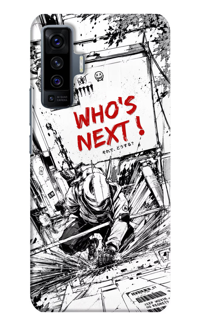 Who's Next Vivo X50 Hard Case Back Cover by Casekaro
