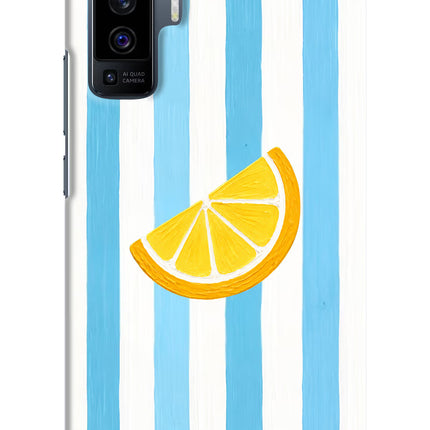 Summer Lemon Vivo X50 Hard Case Back Cover by Casekaro