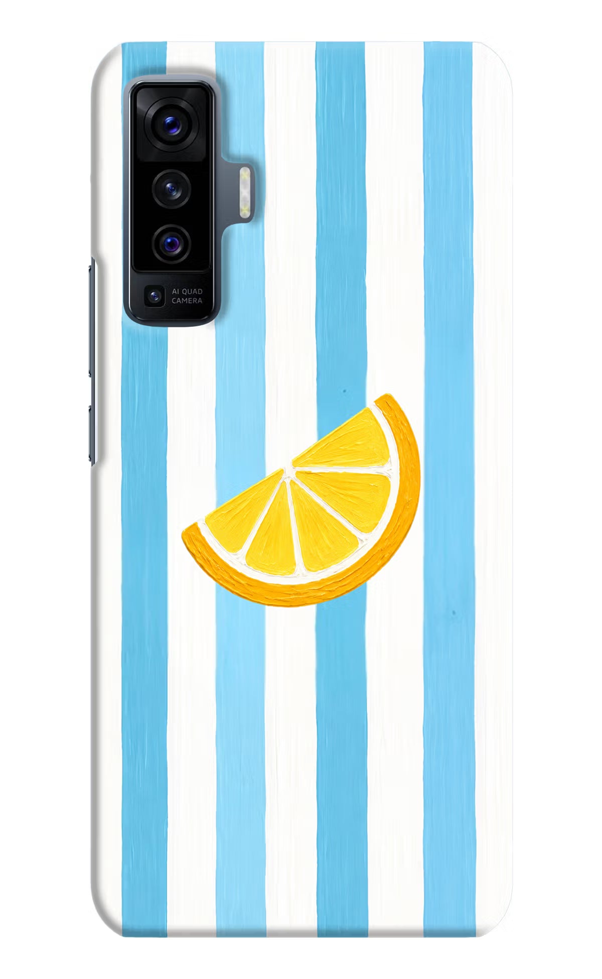 Summer Lemon Vivo X50 Hard Case Back Cover by Casekaro