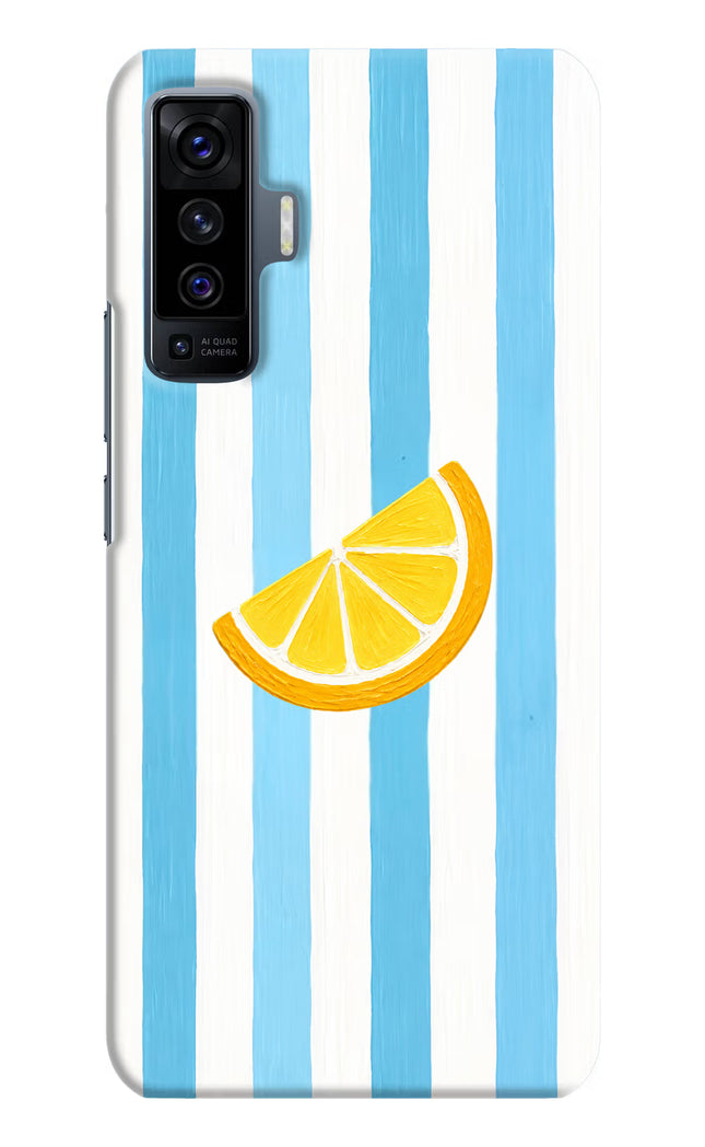 Summer Lemon Vivo X50 Hard Case Back Cover by Casekaro