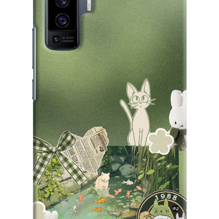 Aesthetic anime Vivo X50 Hard Case Back Cover by Casekaro