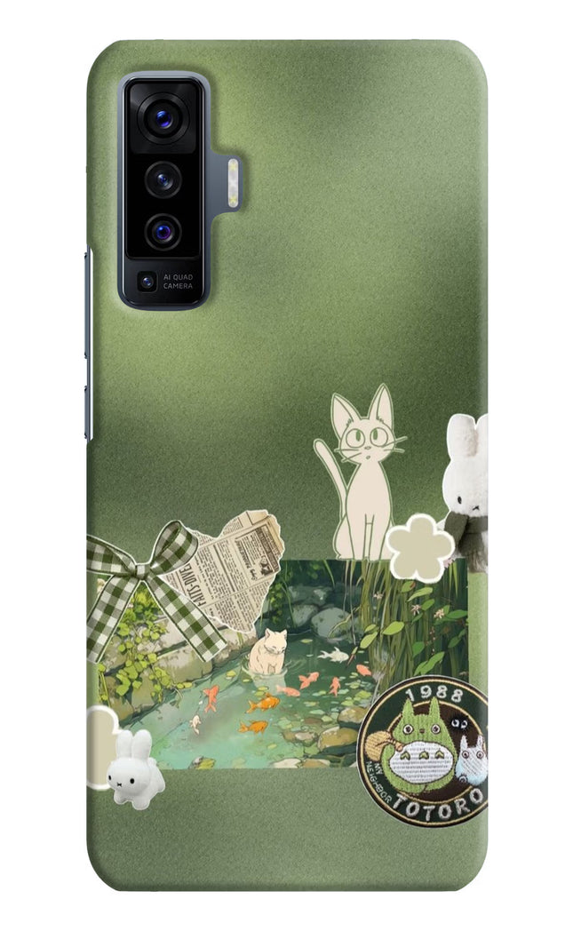 Aesthetic anime Vivo X50 Hard Case Back Cover by Casekaro