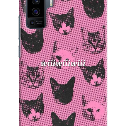 Pink Cats Vivo X50 Hard Case Back Cover by Casekaro