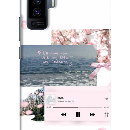 Wave to earth Vivo X50 Hard Case Back Cover by Casekaro
